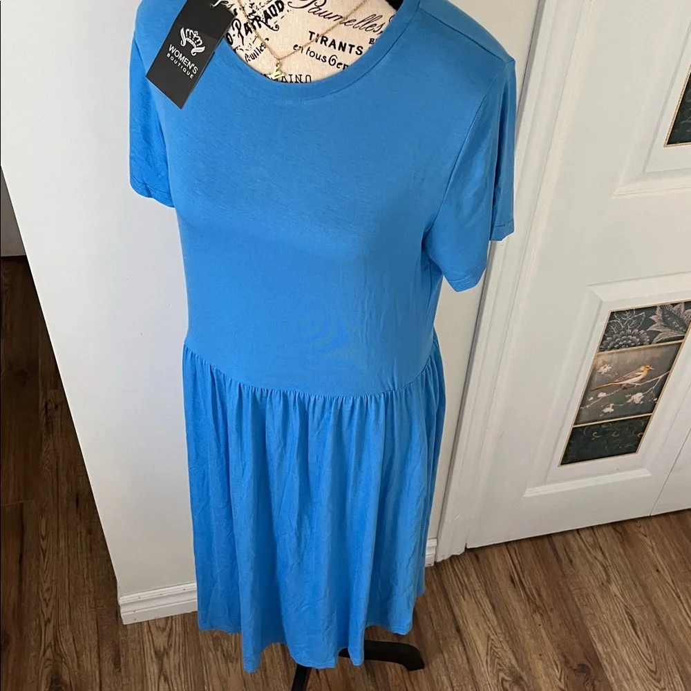 💗Blue Women's Dress - Picture 9 of 11